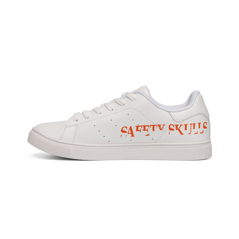 Copy of Leather Low-Top Sneakers — White Casual Men’s Shoes with Black & Red 'S' Logo